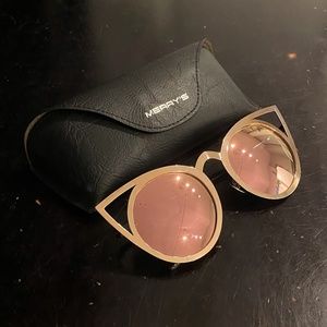 Merry's Pink Cat Eye Sunglasses